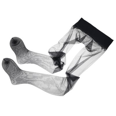 Second Skin Pantyhose Breathable Hosiery Ultra-thin for Women Transparent Nylon